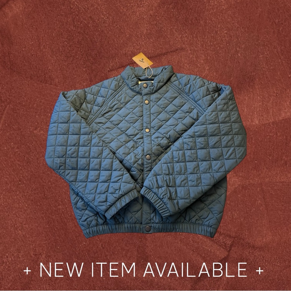 Amazon Navy Quilted Jacket - Boys Size 10
